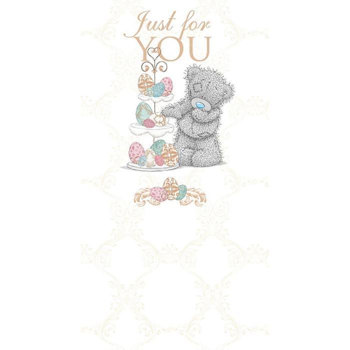 Just For You Bear & Egg Stand Me to You Easter Card
