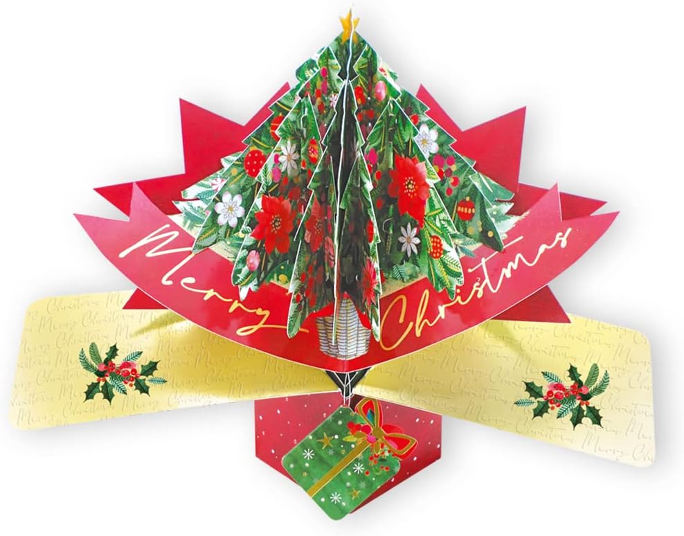 Xmas Tree 3D Pop Up Christmas Card