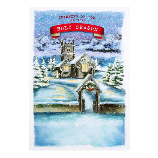 Thinking of You Christmas Card 'Holy Season' 