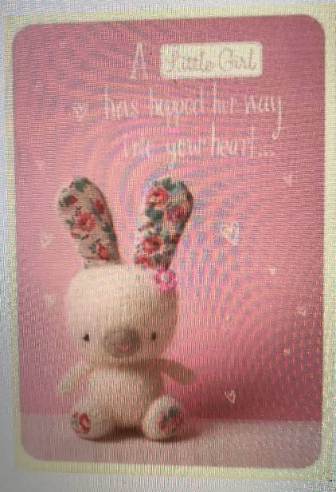 A Little Baby Girl New Born Baby Congratulation Card