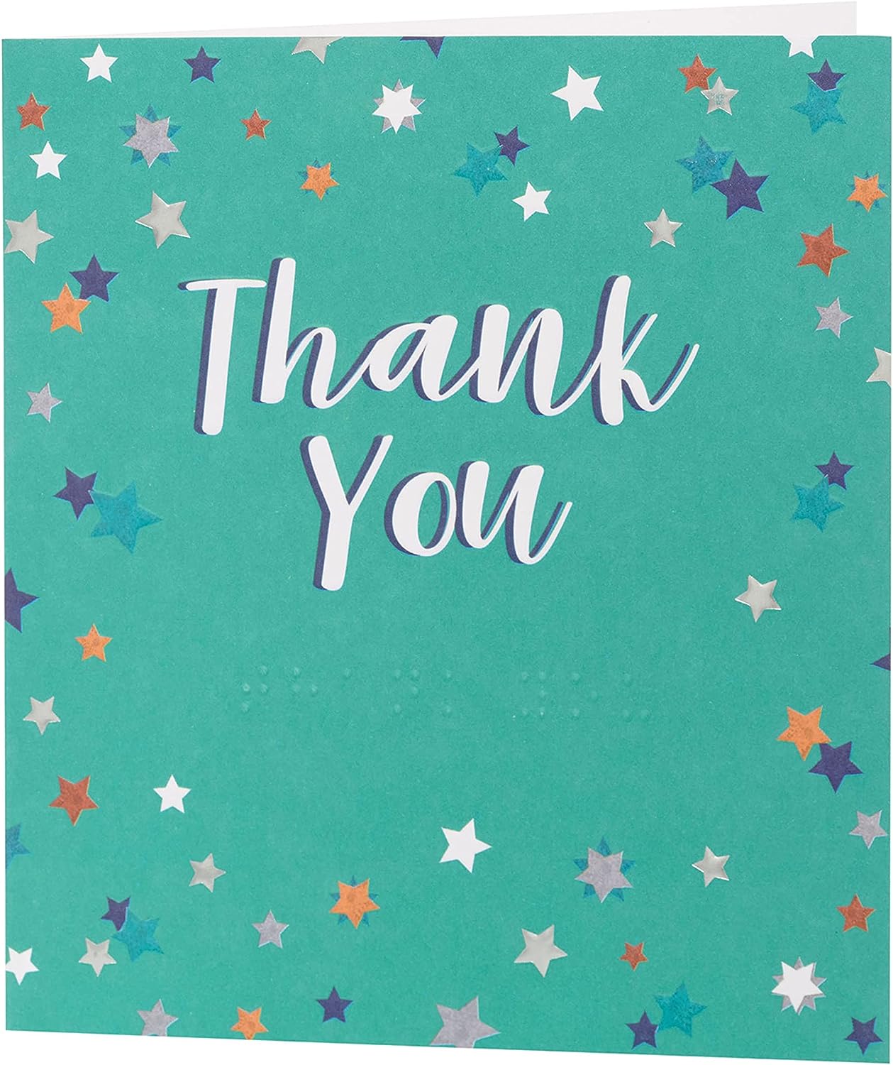 Braille Design Thank You Blank Card