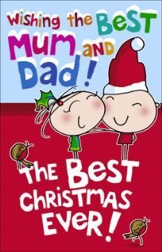 Cute Mum and Dad Christmas Card