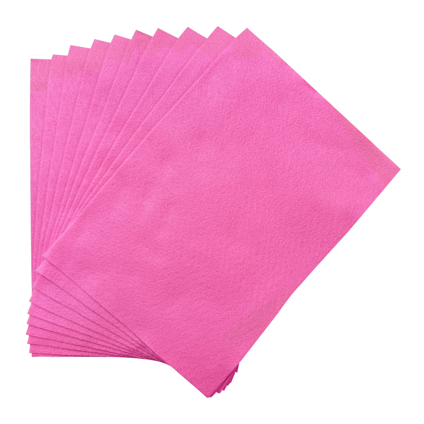 Pack of 120 A4 Pink Coloured Felt 180gsm Sheets