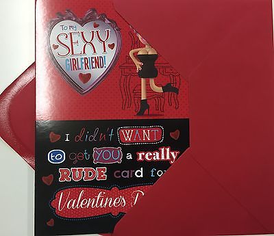 To My Sexy Girlfriend! Humour Funny Valentine's Day Greeting Card