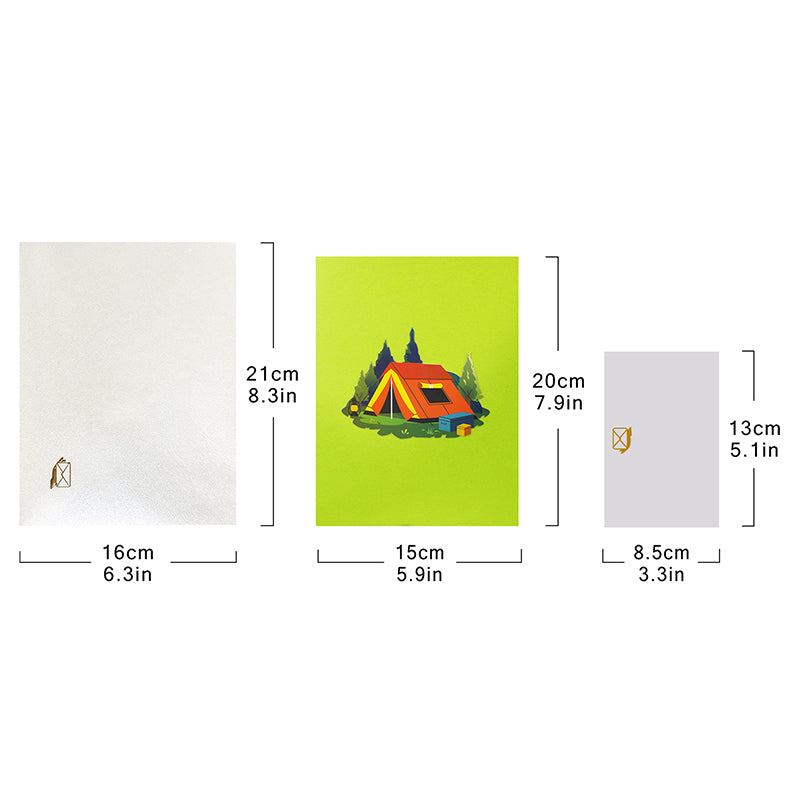 Forest Retreat Adventure Pop Up Greeting Card