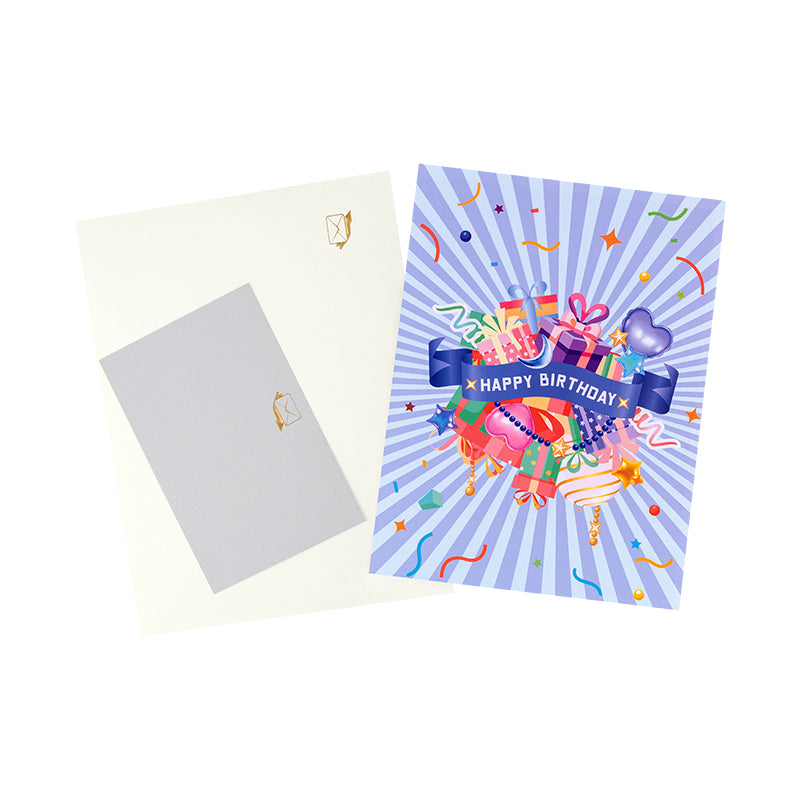 Balloons & Bliss 3D Birthday Pop Up Card