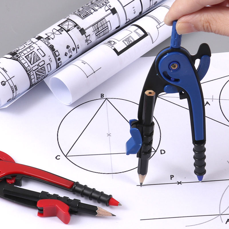 Single Safety Plastic Math Compass Divider