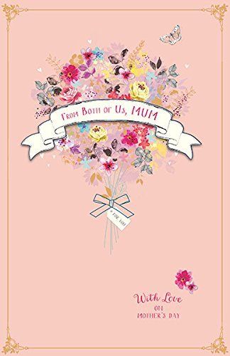 Mum From Both of Us Luxury Sentimental Verse Mother's Day Greeting Card