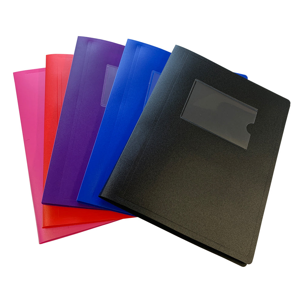 100 x A5 Black Flexible Cover 10 Pocket Display Book