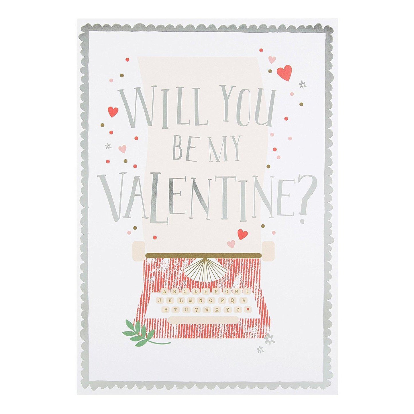 'Love and Kisses' Open Valentine's Day Greeting Card