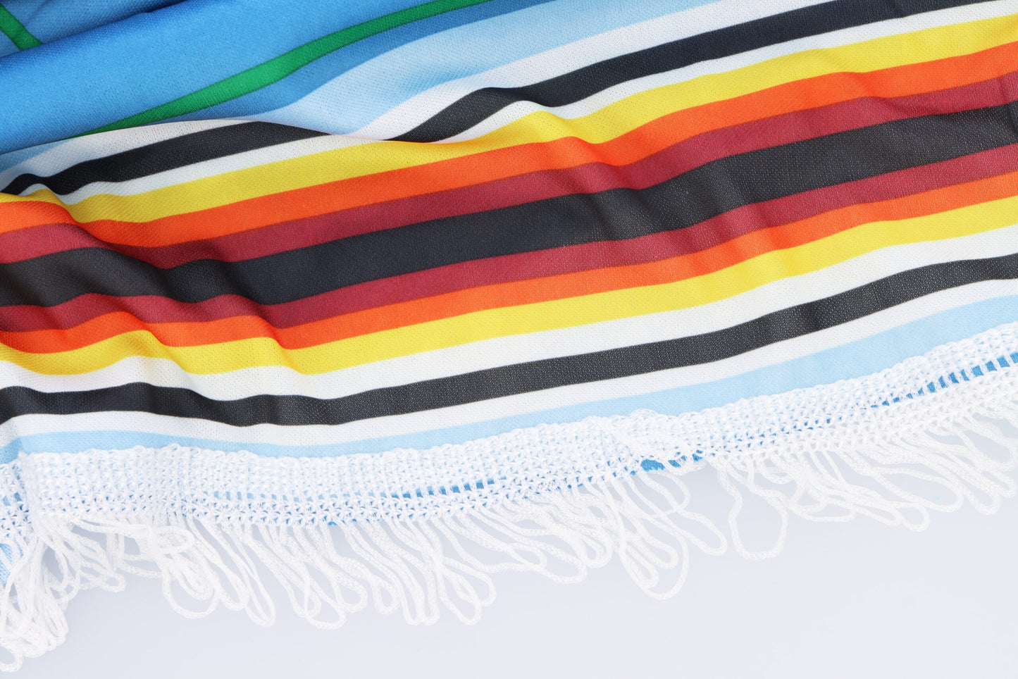 Blue Poncho Adult Fancy Dress Costume