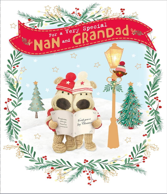 A Very Special Nan & Grandad Christmas Card Boofle