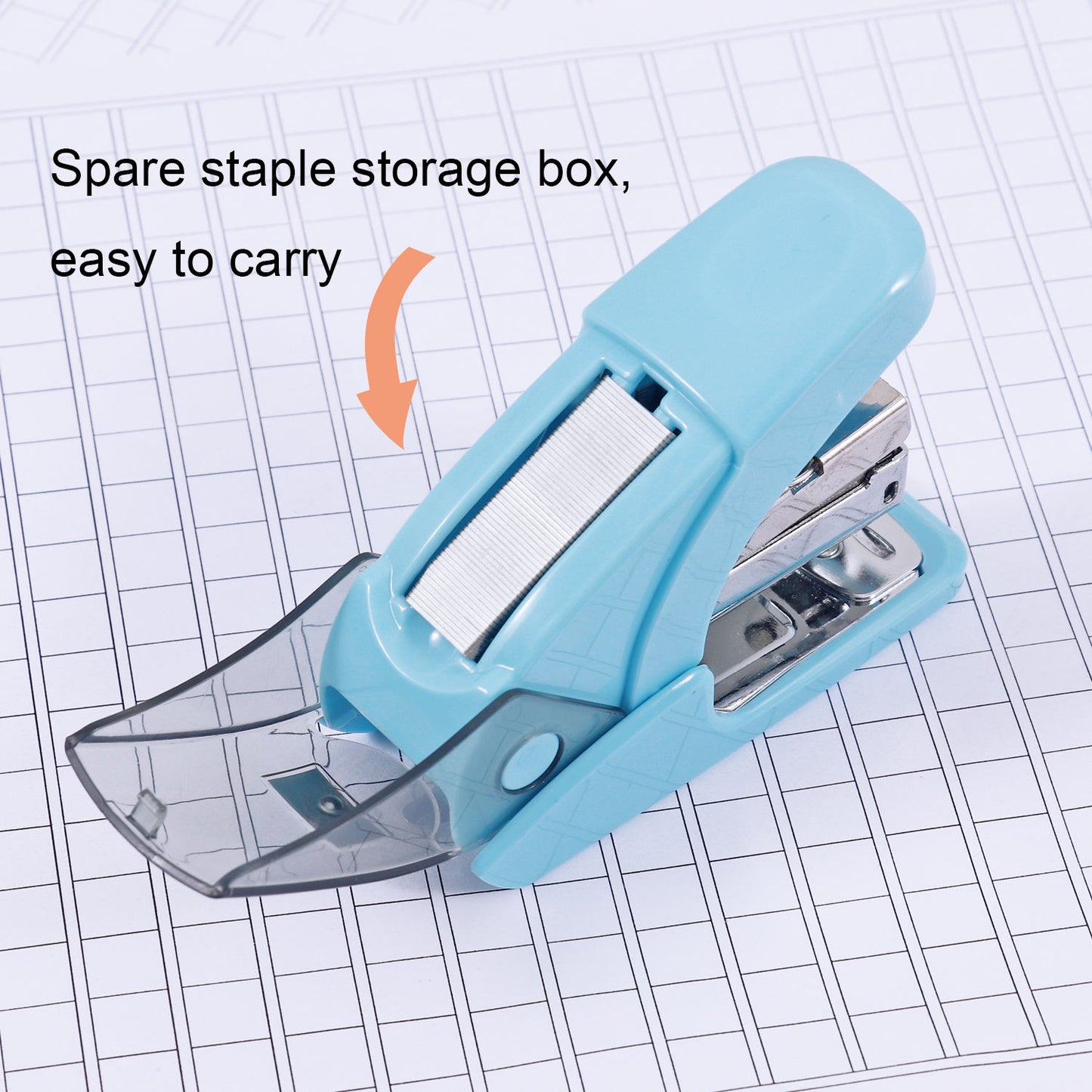 Single Labour-Saving Stapler with Extra Staple Storage Space