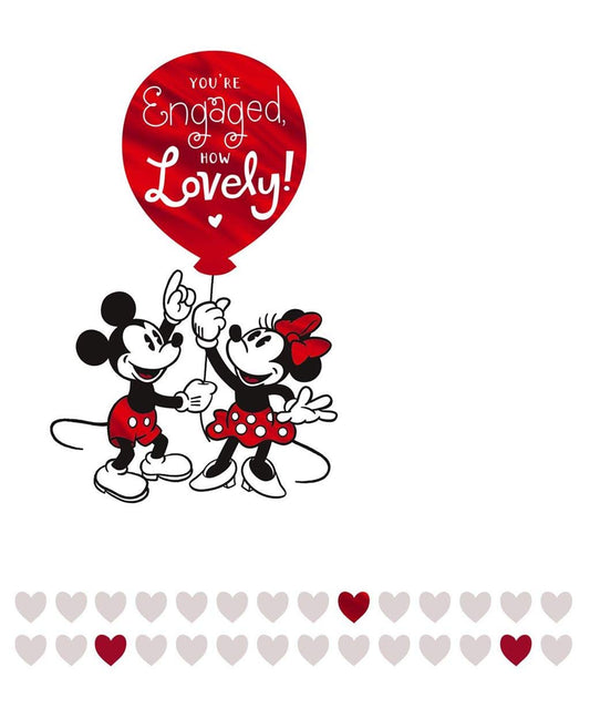 Mickey & Minnie Mouse Engagement Card
