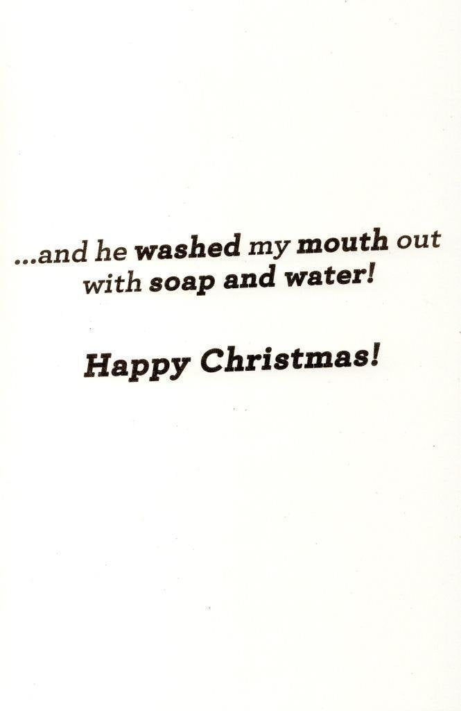 To My Boyfriend What I Wanted From Santa Humour Christmas Card