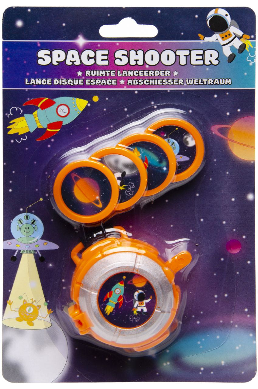Pack of 12 Mini Disc Launcher Space Shooters