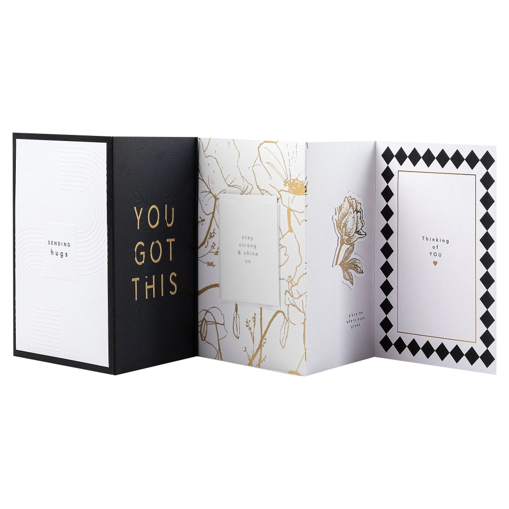 Memento Luxe Premium Thinking of You Card with Mini Card, Keepsake