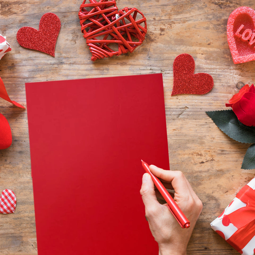 Pack of 300 A4 Assorted Valentine's Day Coloured 160gsm Craft Card Sheets – 6 Colours (50 each)