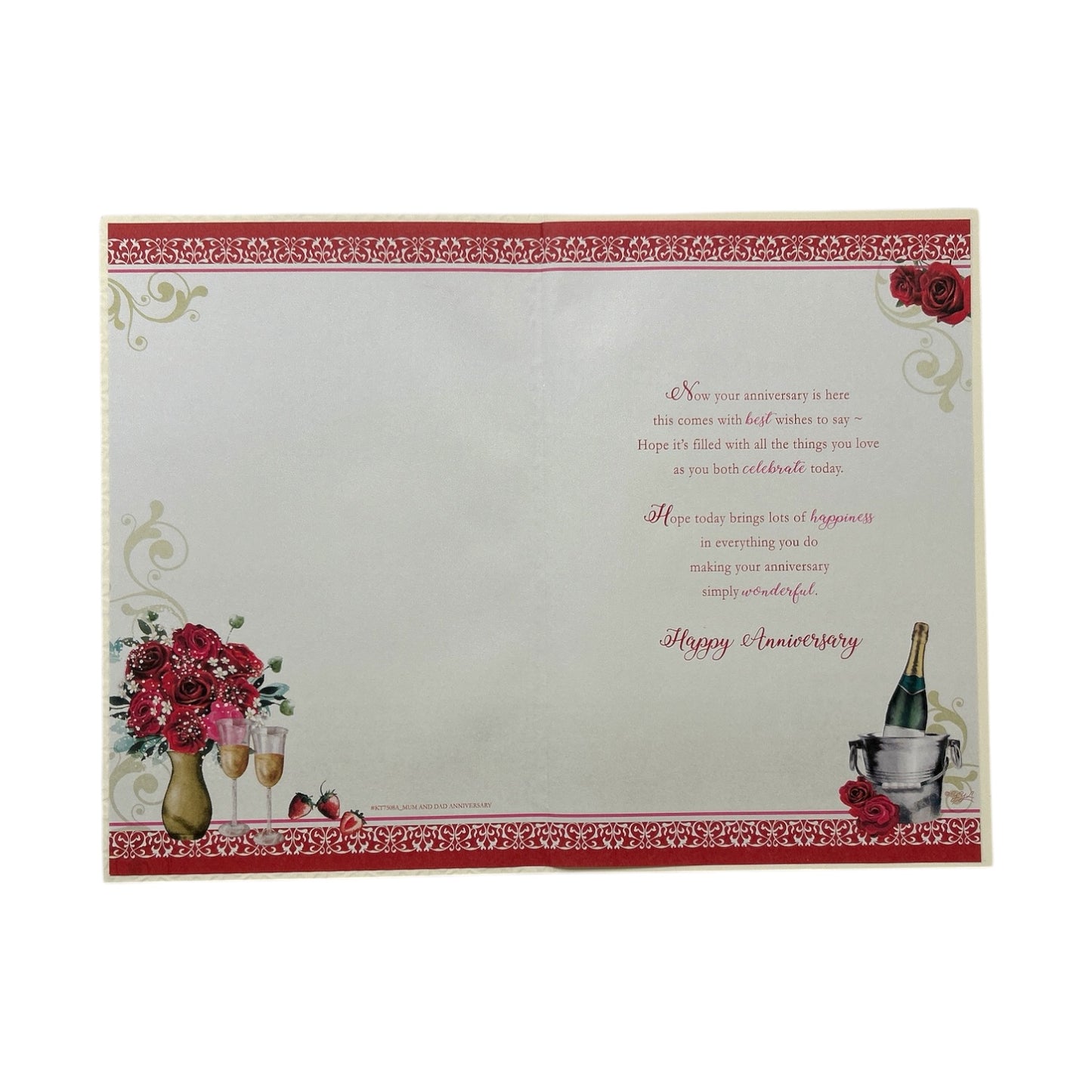 To A Special Mum & Dad Traditional Keepsake Treasures Anniversary Card