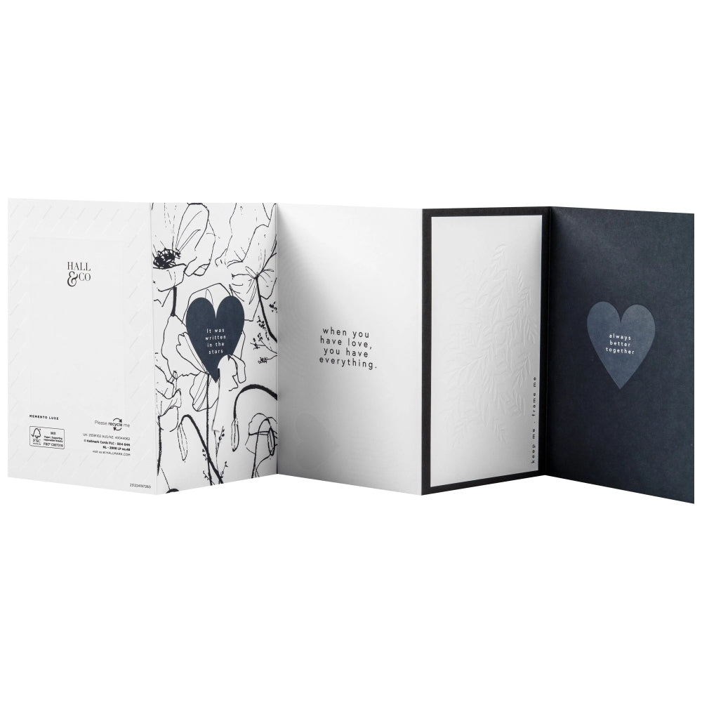 Memento Luxe Premium Love Card with Mini Card, Keepsake