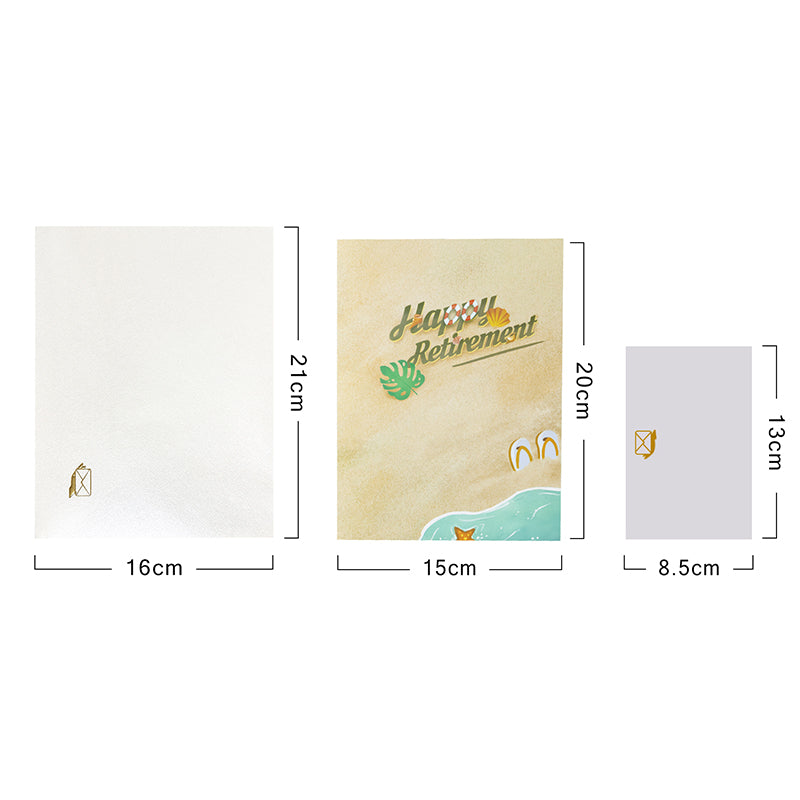 Chill & Cheers Beach Themed 3D Pop Up Retirement Card