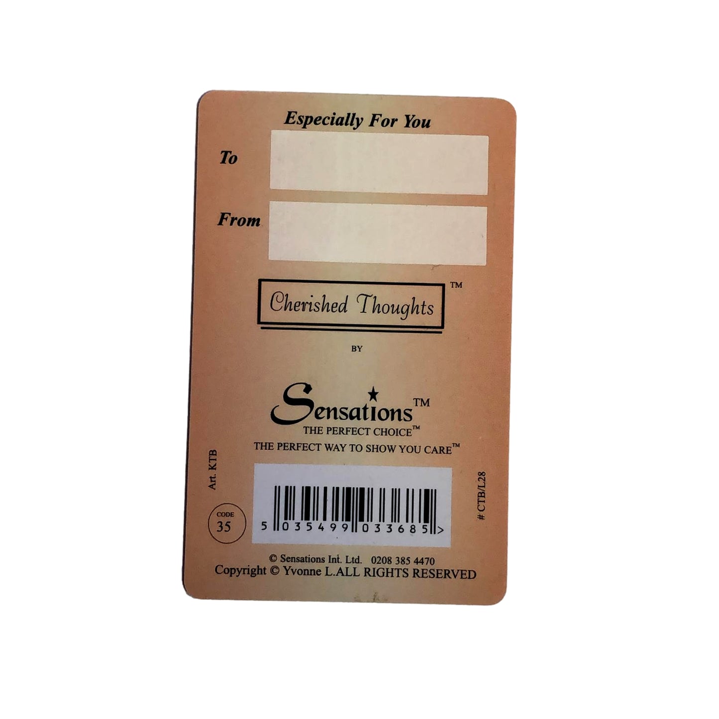 My Heart Belongs To You Wallet Card (Sentimental Keepsake Wallet / Purse Card)