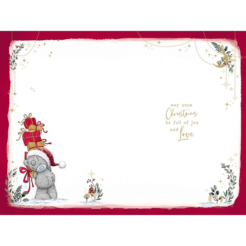 Bear And Present Mammy Christmas Card