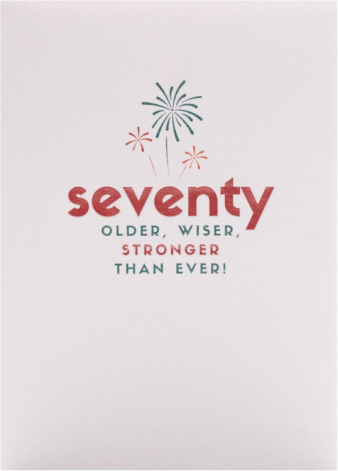 Kindred 70th Blank Birthday Card