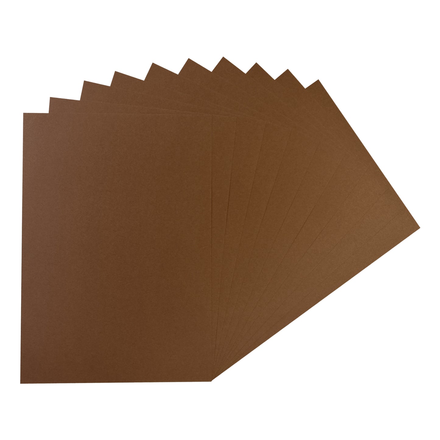 Pack of 500 A5 Brown Coloured Card 160gsm Sheets