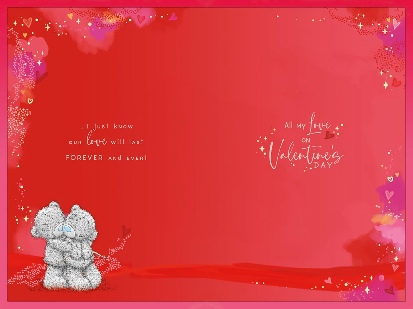 Bears Hugging One I Love Valentine's Day Card