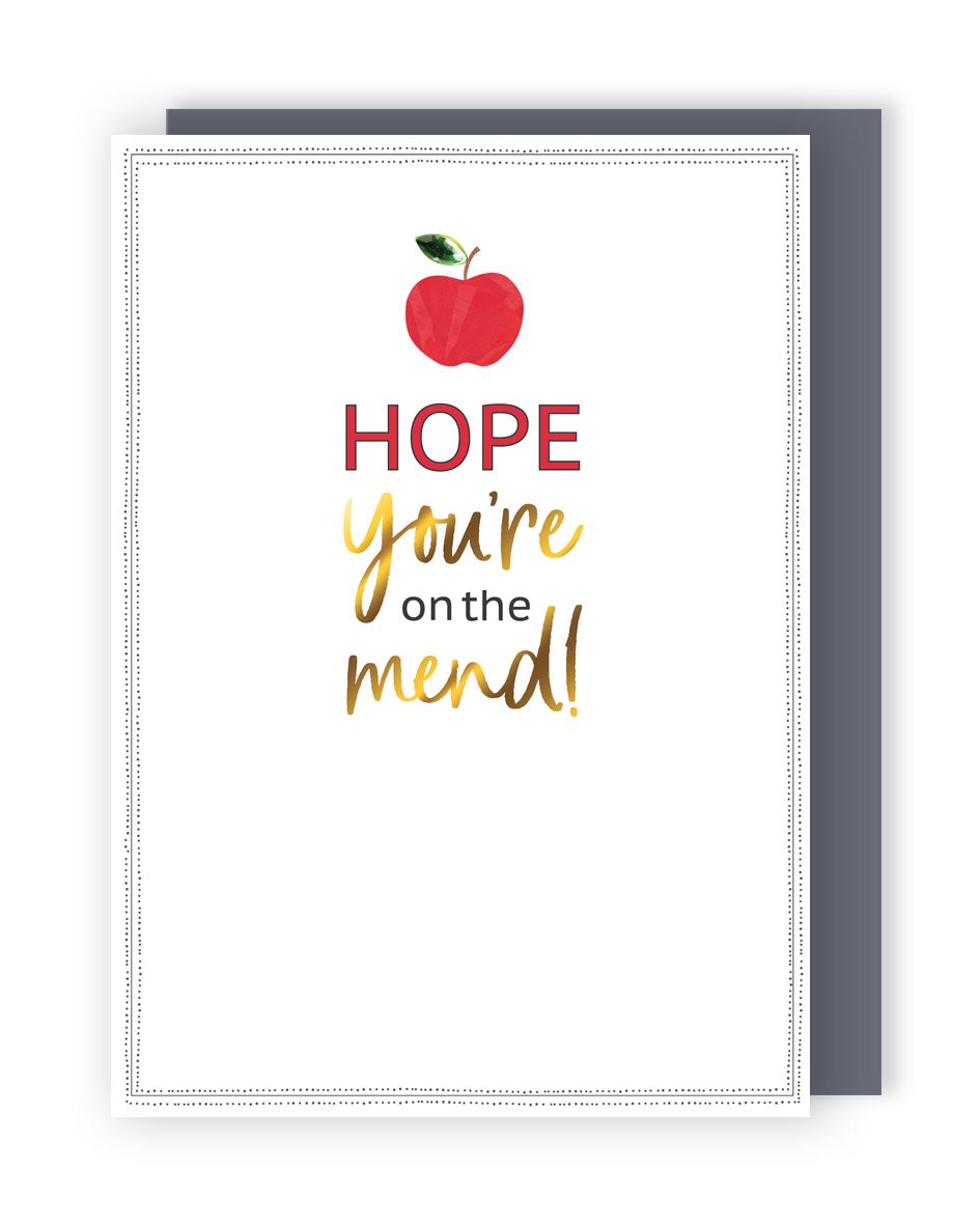 Hope You're On The Mend Get Well Card