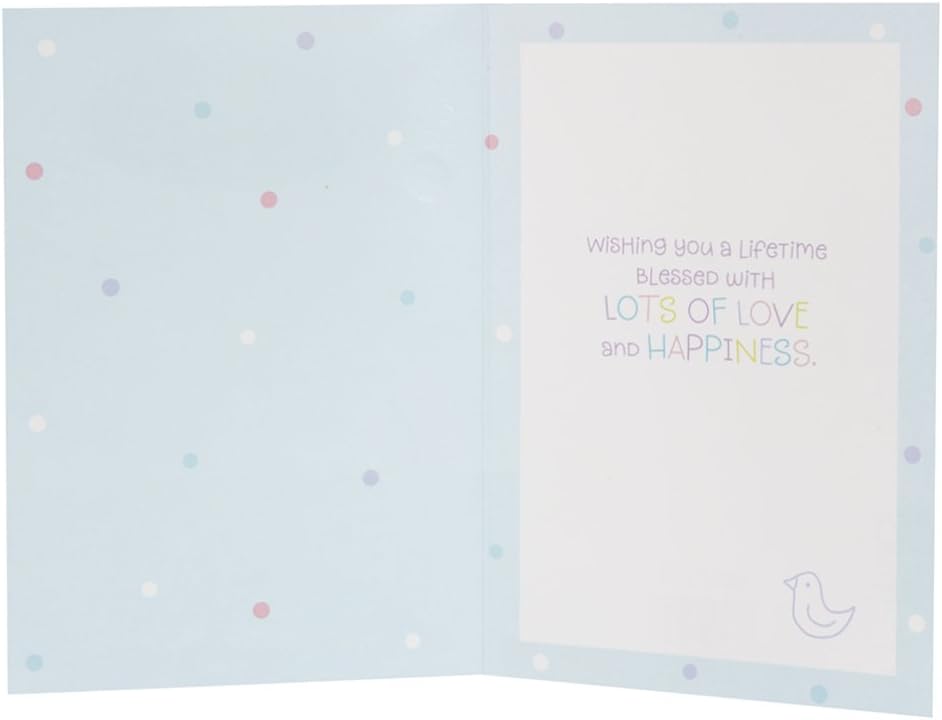 Christening Card For Godson 'Love and Happiness'