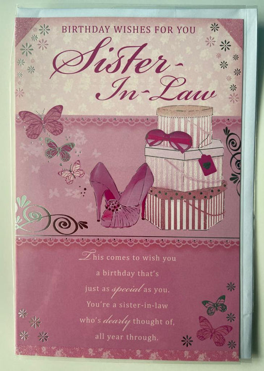 Sister-in-law Sentimental Verse Birthday Card
