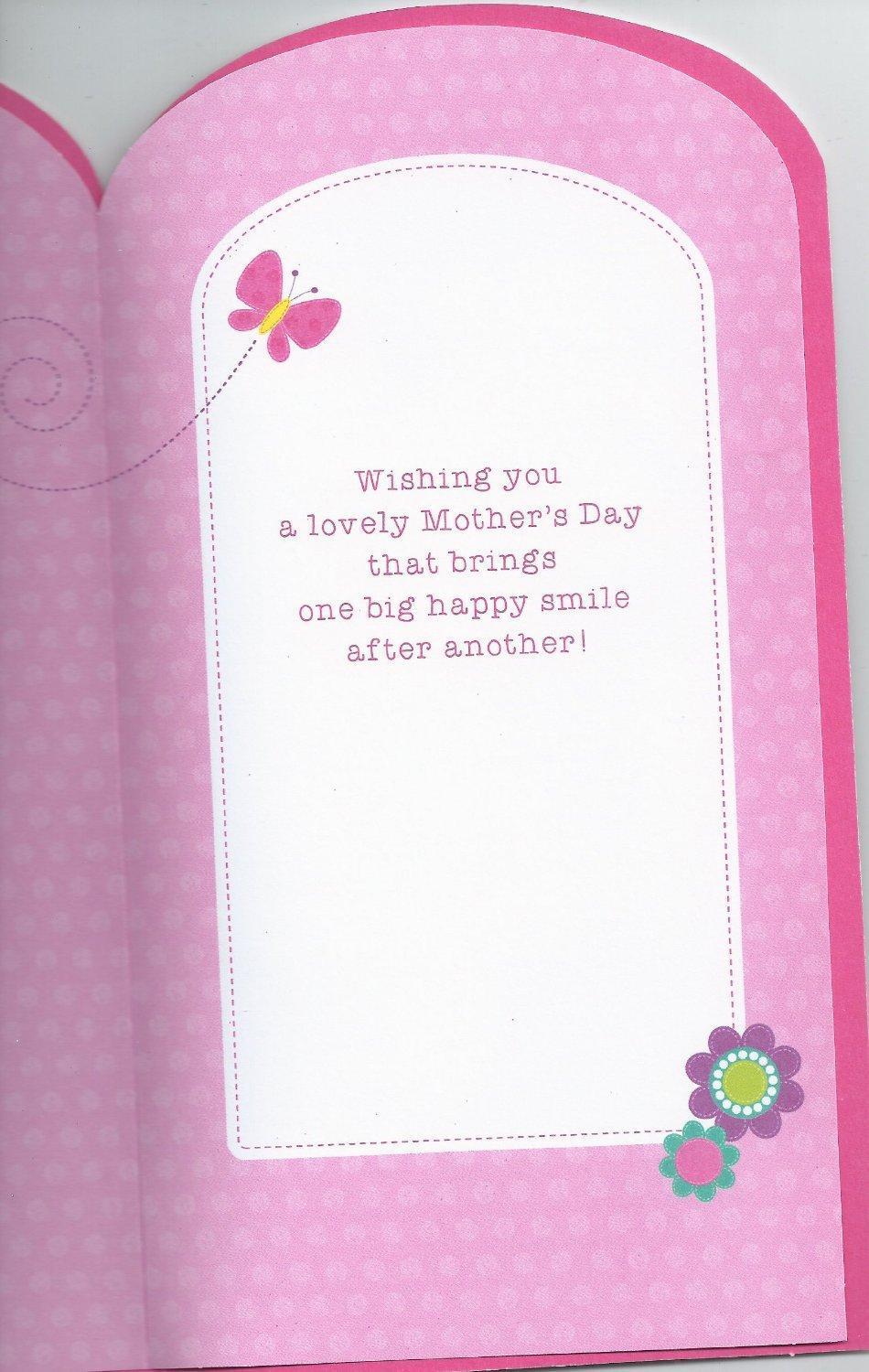For You Happy Smile Open Lovely Pink Mother's Day Card