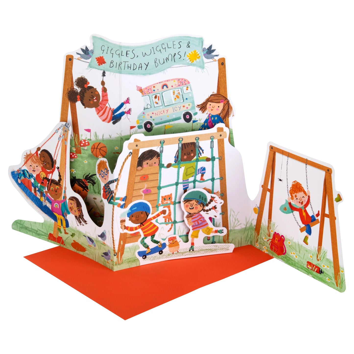 3D & Pop Up Children's Park Design Kids Birthday Card