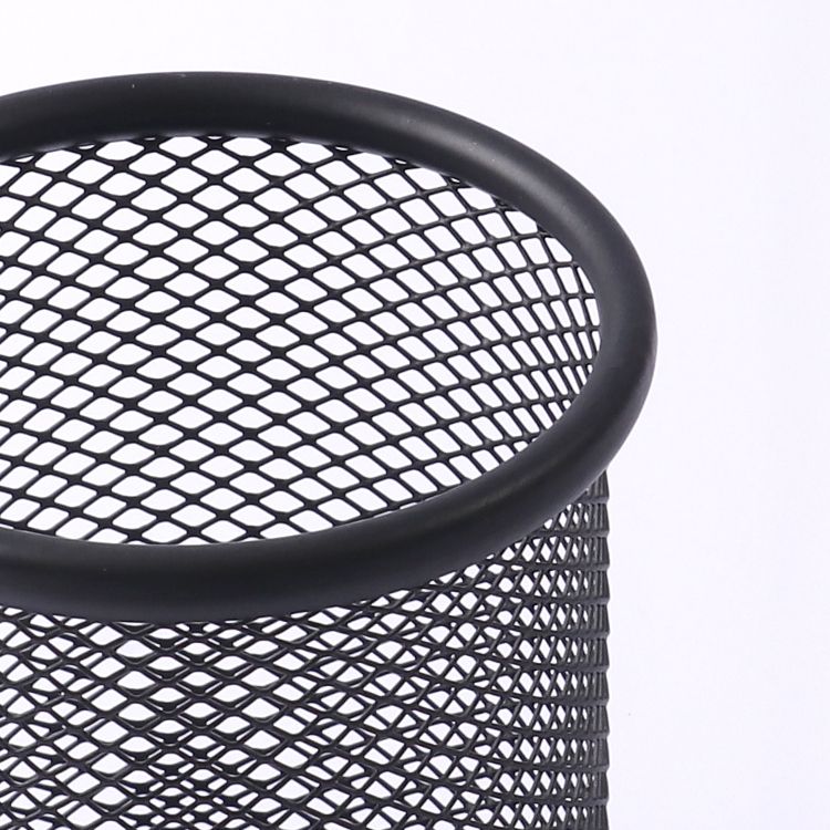 Silver Metal Wire Mesh Pen Pot