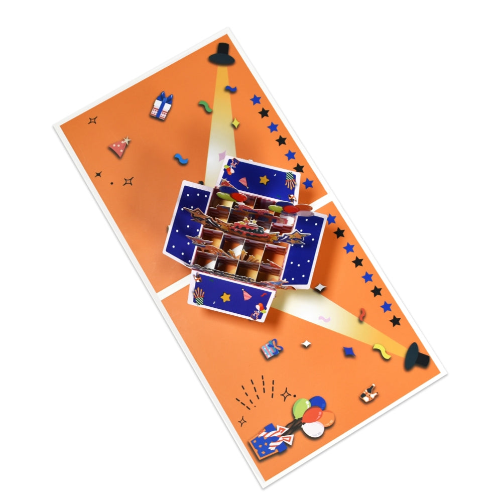 A Day Worth Celebrating! Celebration Burst 3D Pop Up Greeting Card