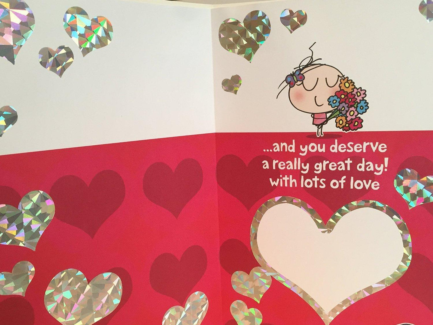 Amazing Mum On Mother's Day Large Card With Badge Loved To Bits