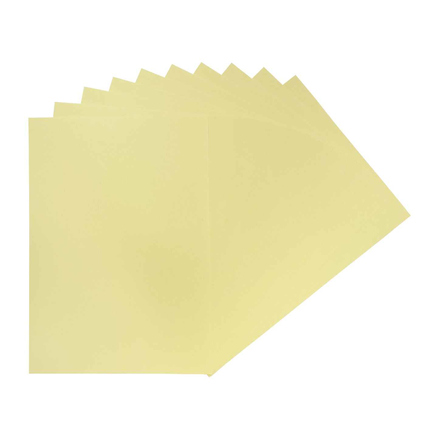 Pack of 500 A4 Pastel Yellow Coloured Card 160gsm Sheets
