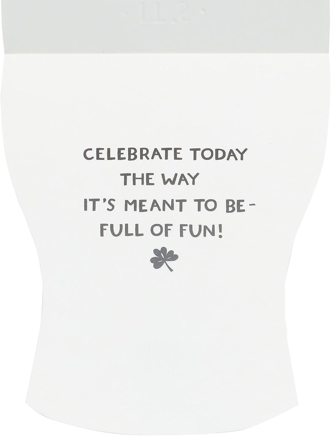 Guinness Shaped Design It's St. Patrick's Day! Quality Greetings Card