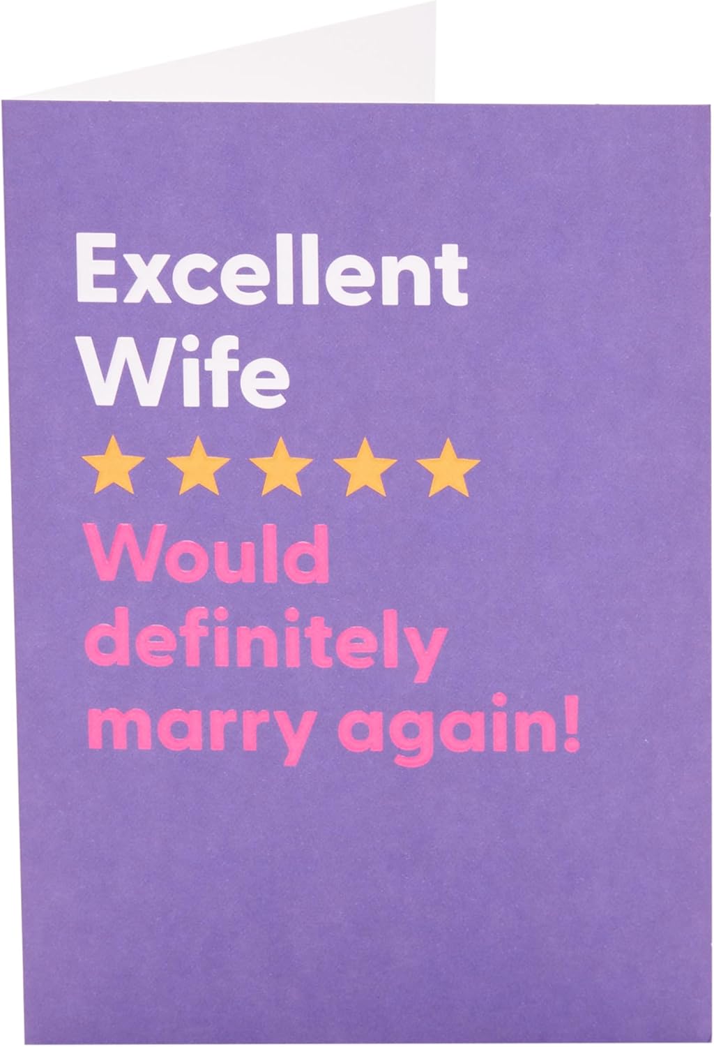 Funny Review Design Wife Anniversary Card