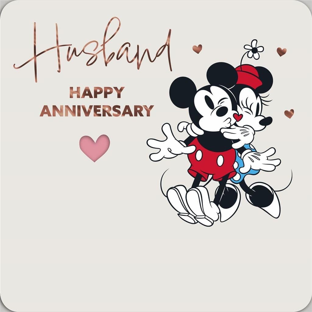 Disney Mickey Mouse & Minnie Mouse Husband Anniversary Card– Shop Inc