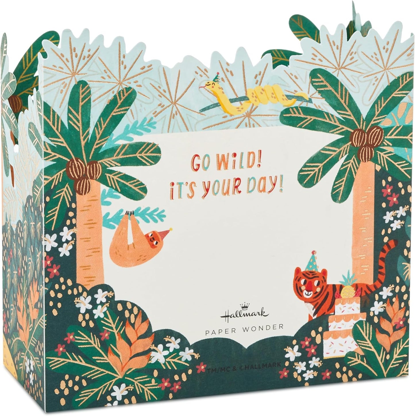 3D and Pop Up Jungle Design Kids Birthday Card