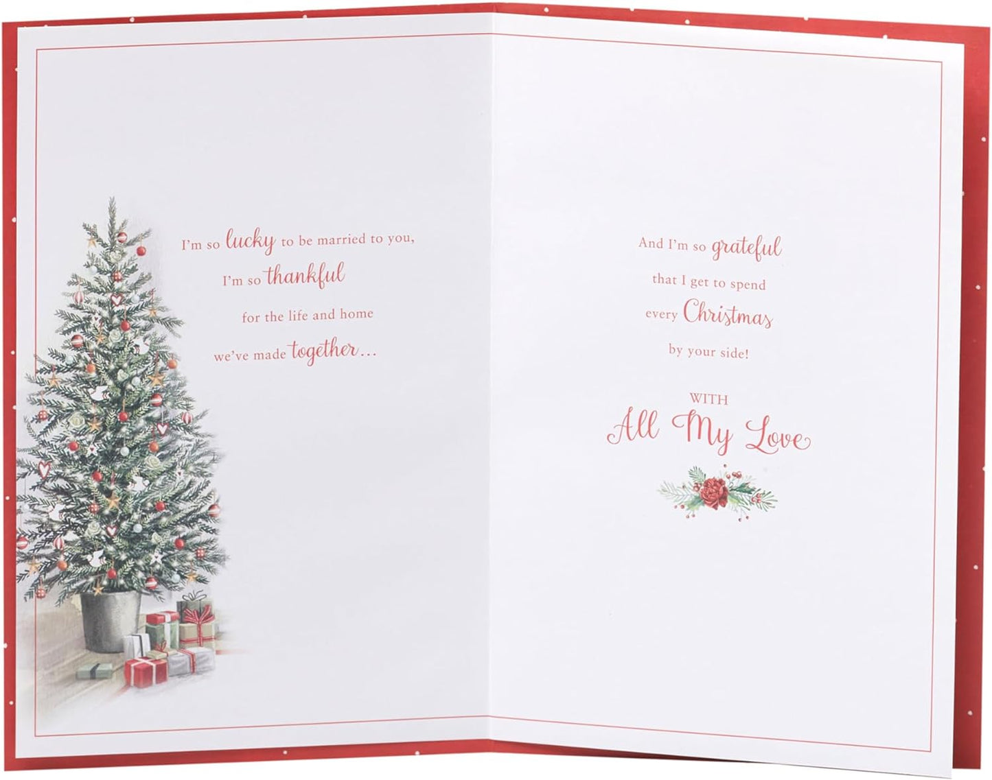 Husband Christmas Card Cosy Festive Scene Design