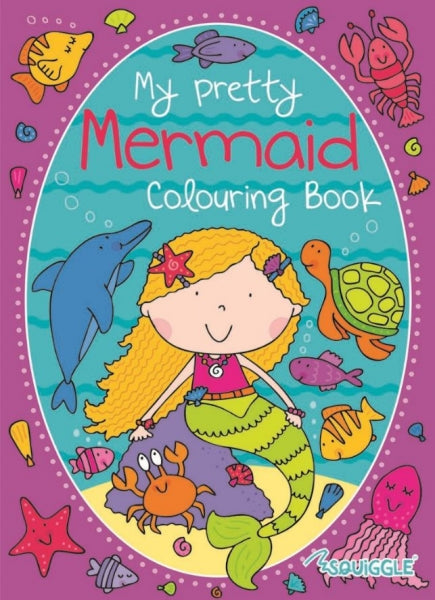 Pack of 6 Unicorn Or Mermaid Design 36 Sheets Colouring Books