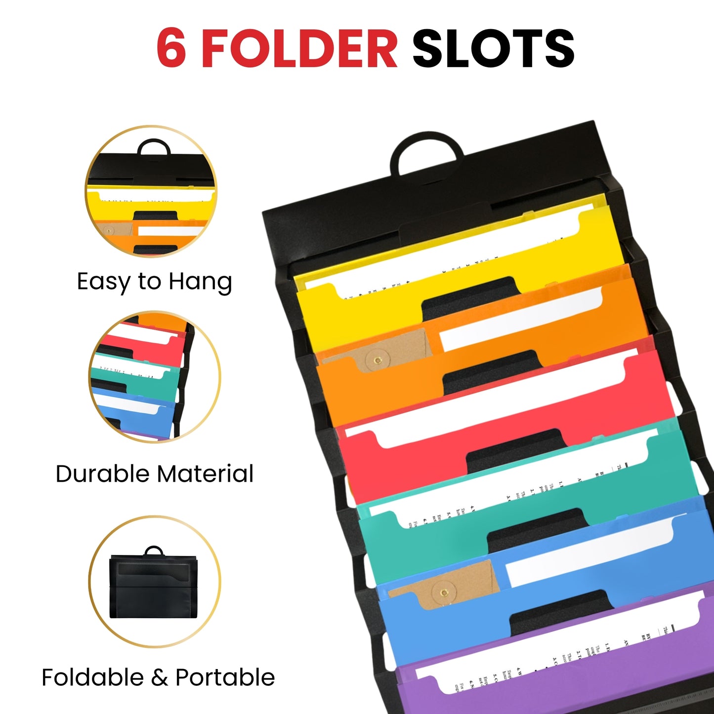 A4 6 Pocket Cascading Wall Organiser by Janrax