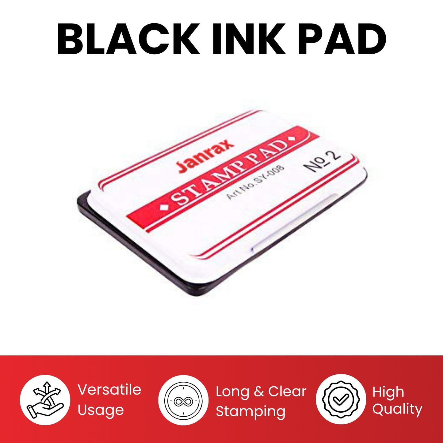Blue Ink Stamp Pad 122 x 48mm – Long-Lasting Ink Pad for Clear, Consistent Impressions