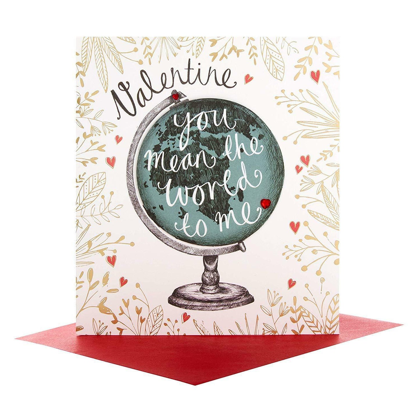 Hallmark Valentine's Day Card 'You Mean The World'