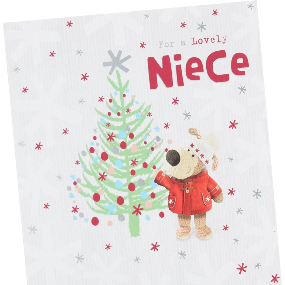 Boofle Near Xmas Tree Niece Christmas Card