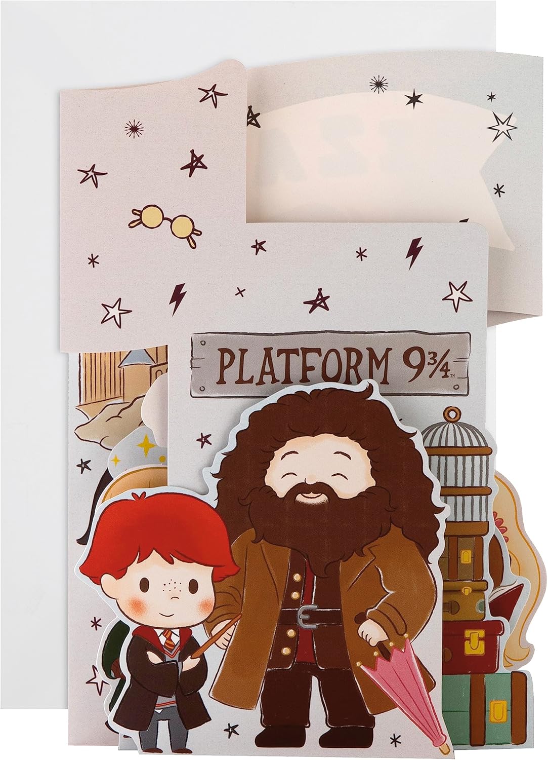 3D Harry Potter Scene Design Birthday Card